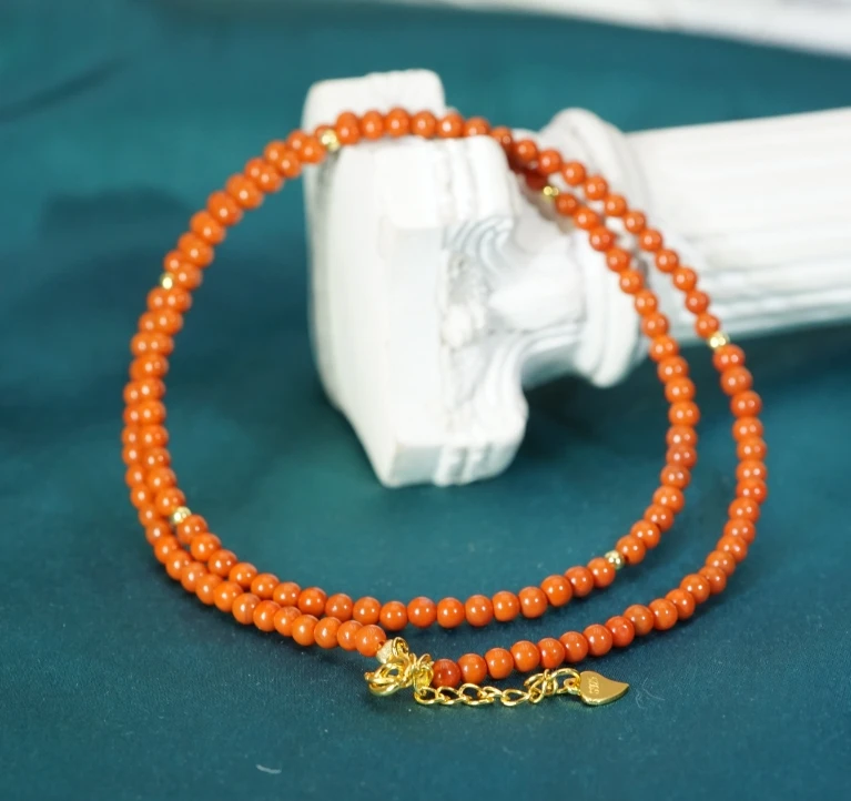 【山哥专享】S925南红锁骨链3+ FGMW121702