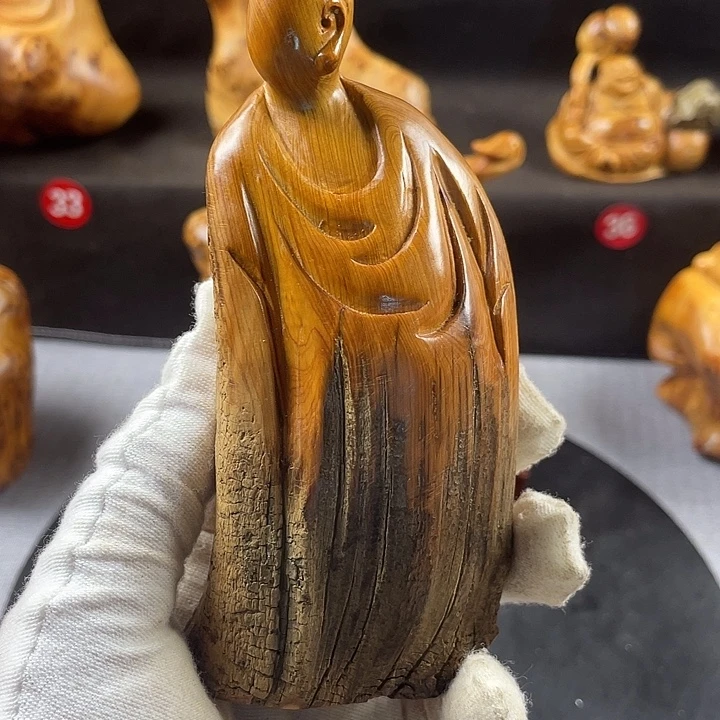 柏木（崖柏）无相手把件