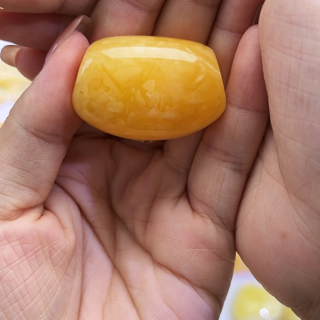 未镶嵌琥珀裸石马蹄珠