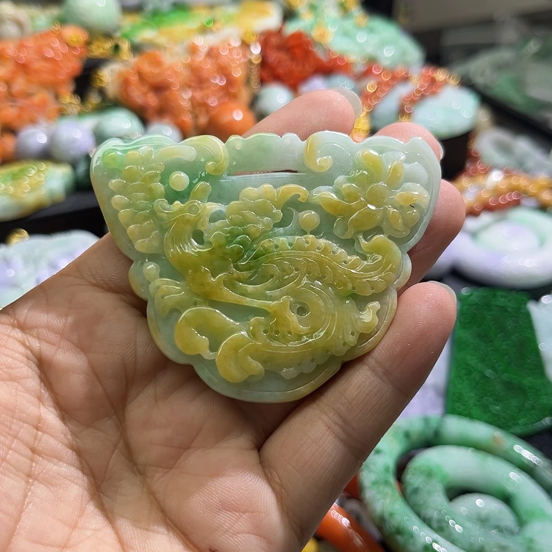 颈饰未镶嵌翡翠待编织