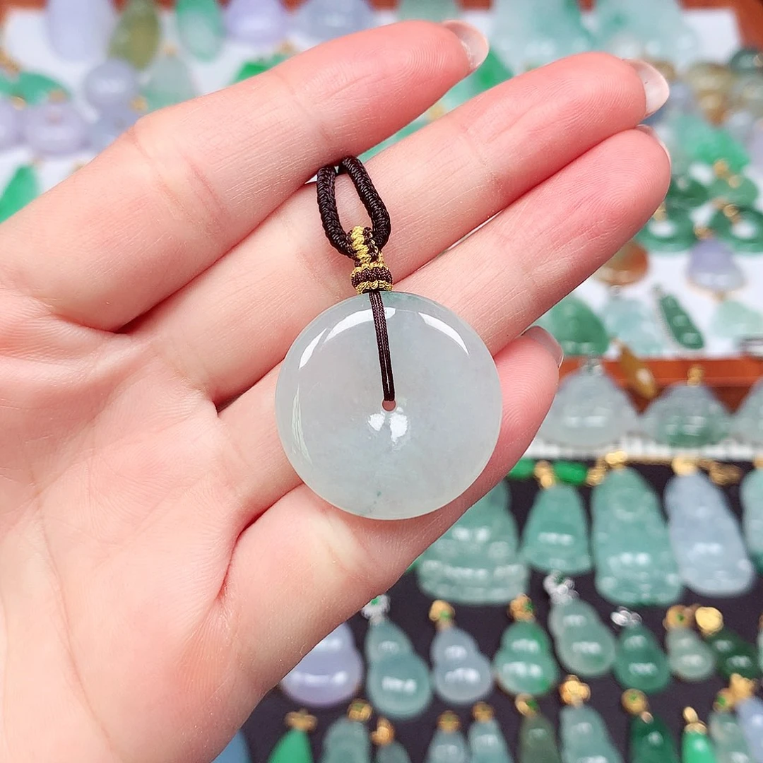 翡翠颈饰未镶嵌天然翡翠A货