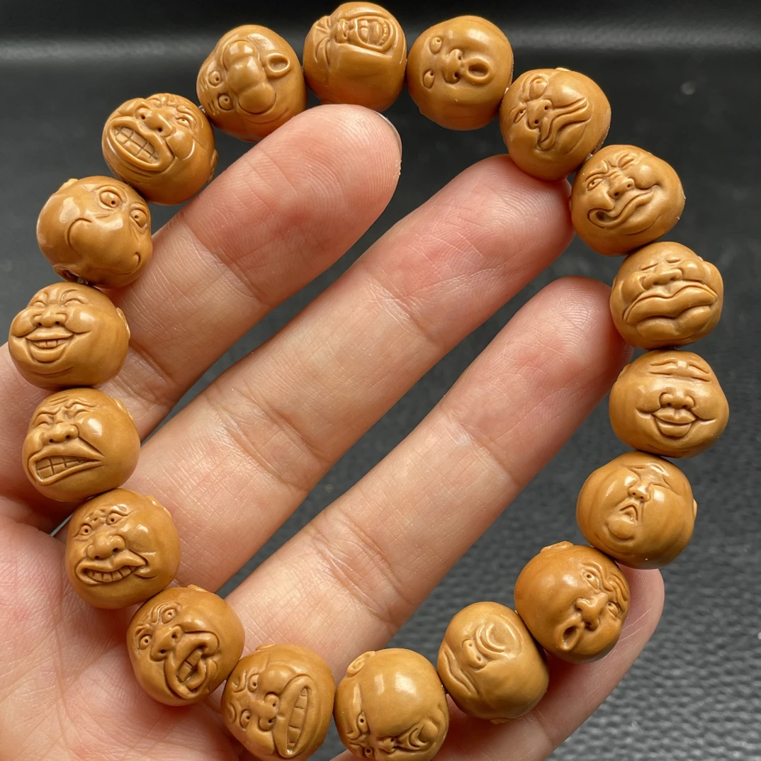 新款猴头核桃1.4市井百态手串