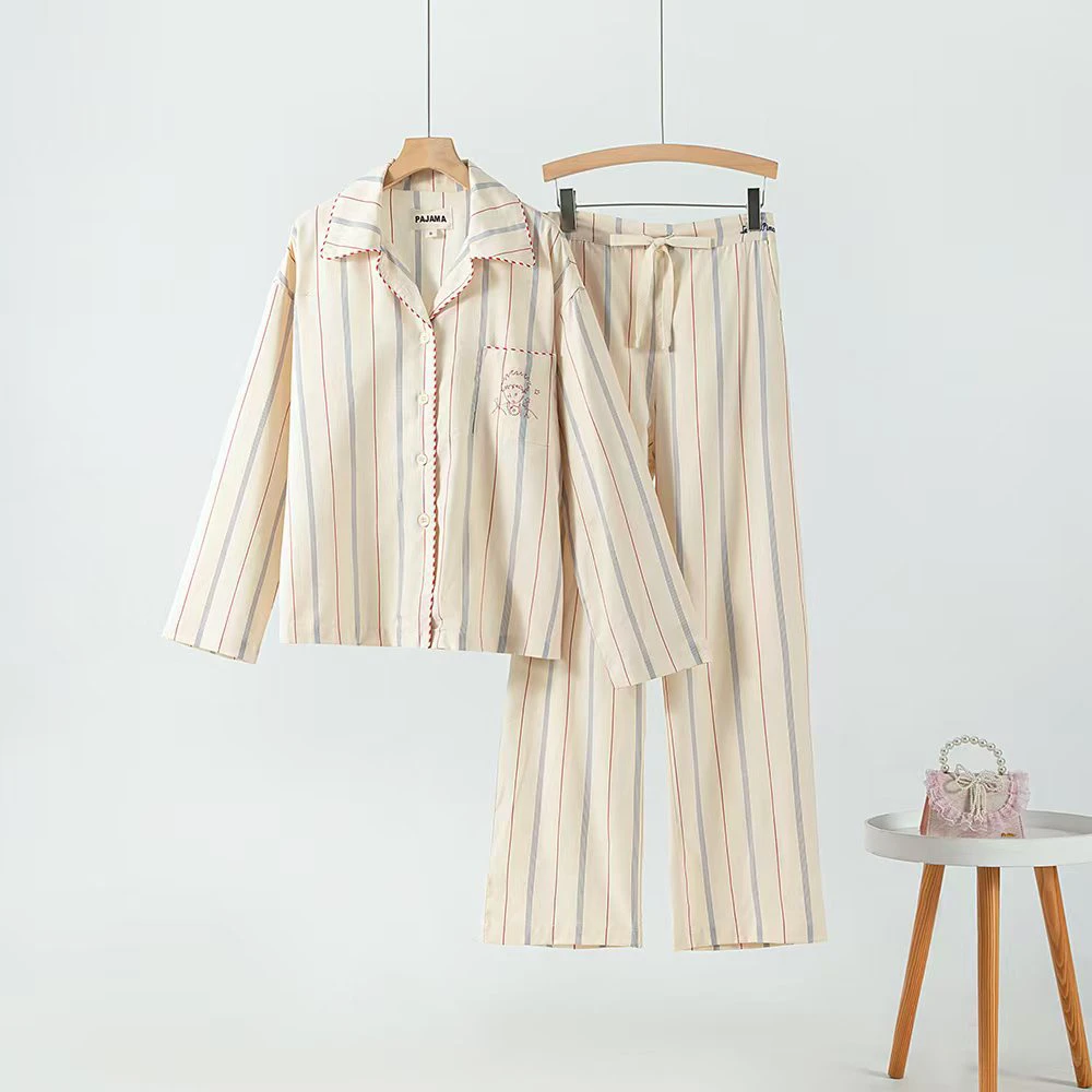 A类天丝棉小王子刺绣男女同款家居服睡衣