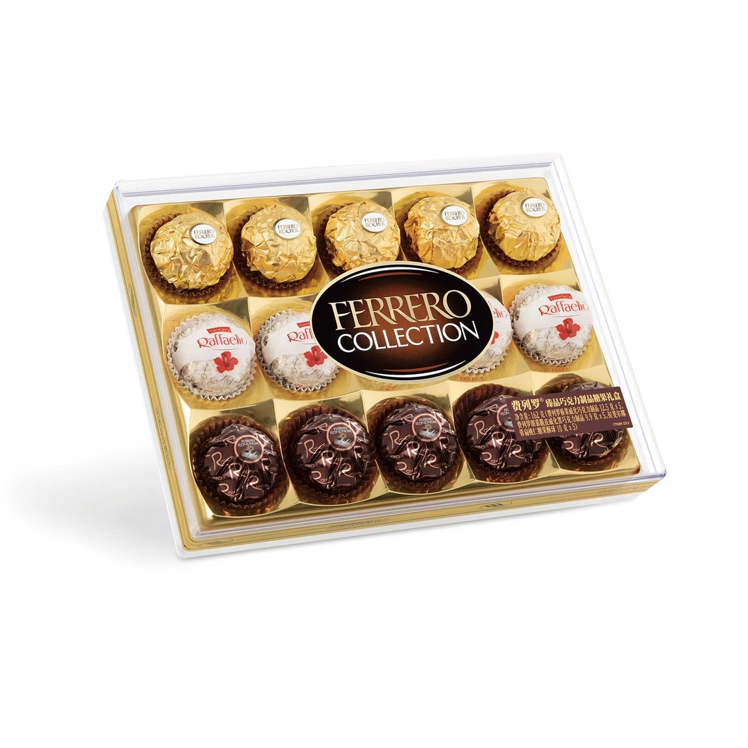 费列罗臻品巧克力糖果礼盒15粒162g/盒