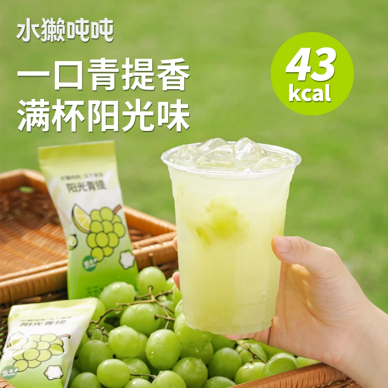 水獭吨吨(tǎ阳光青提 冻干果茶阳光玫瑰即溶冷泡果汁水果茶块