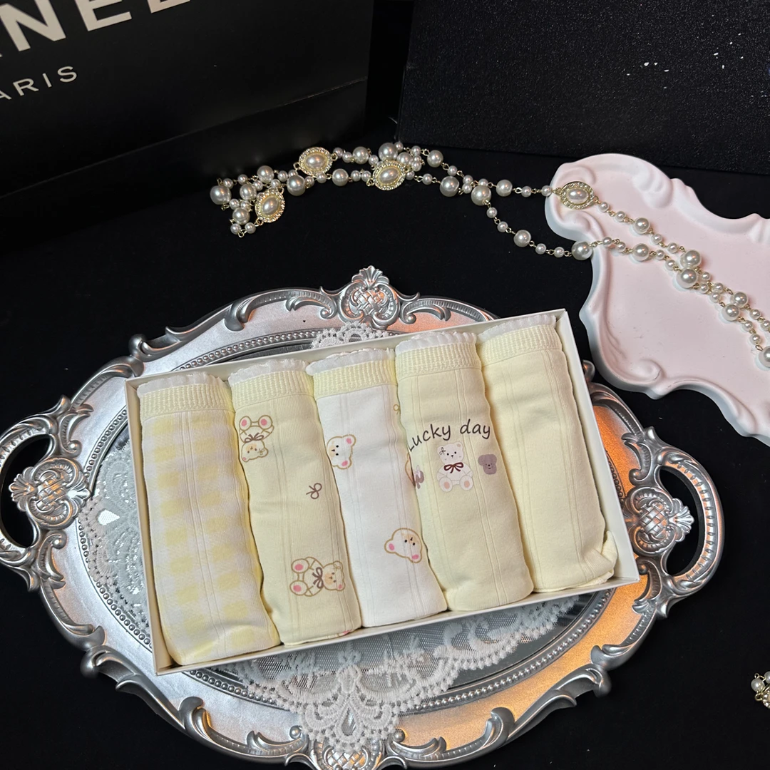 A类棉内裤抑菌可爱甜美学生透气女士三角裤头舒适柔软