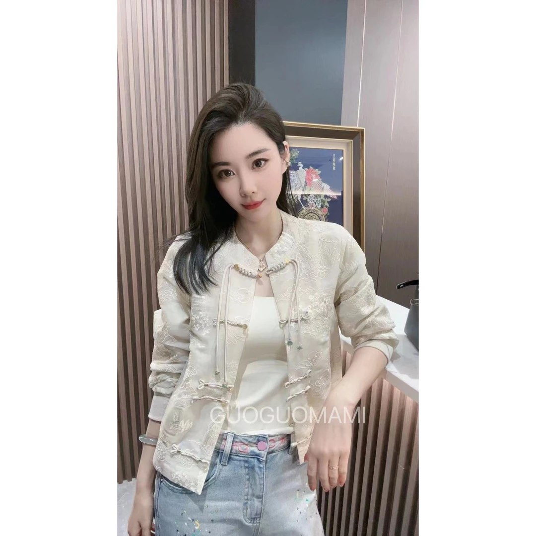 云锦汇【阁楼】夏季新中式重工防晒蕾丝外套中国风高品质 626987