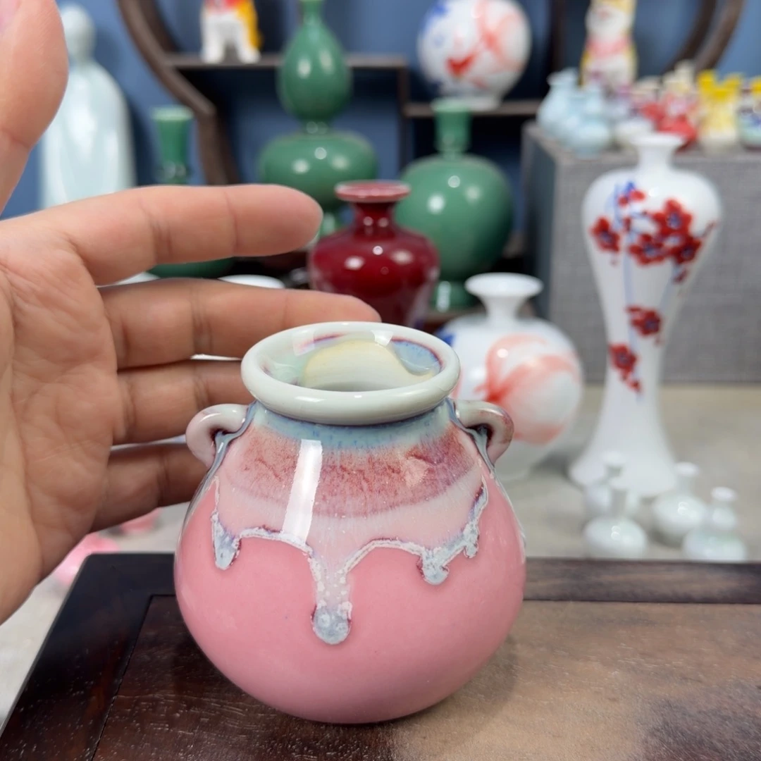 陶瓷手工小花器摆件