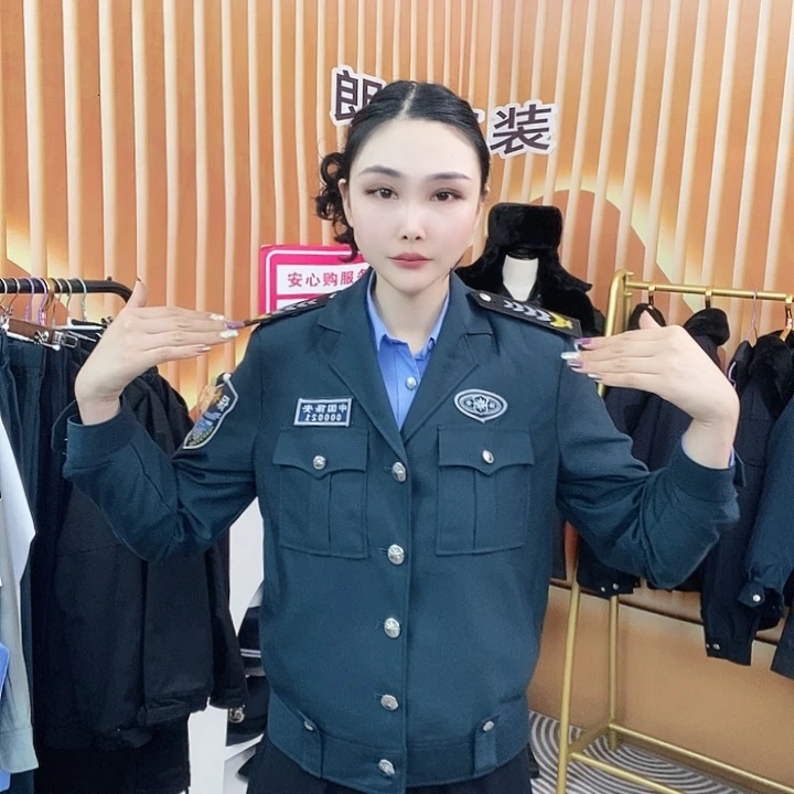 墨绿色春秋男士小翻领夹克上衣185码➕标