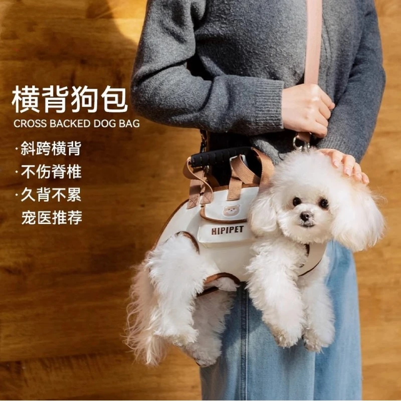 狗狗背包外出便携包逛街小狗斜挎包宠物外带包小型犬比熊专用包