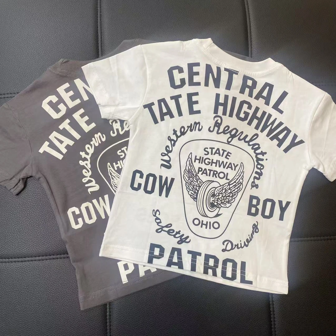 【稚由稚在】天使滑轮时尚百搭短袖9076