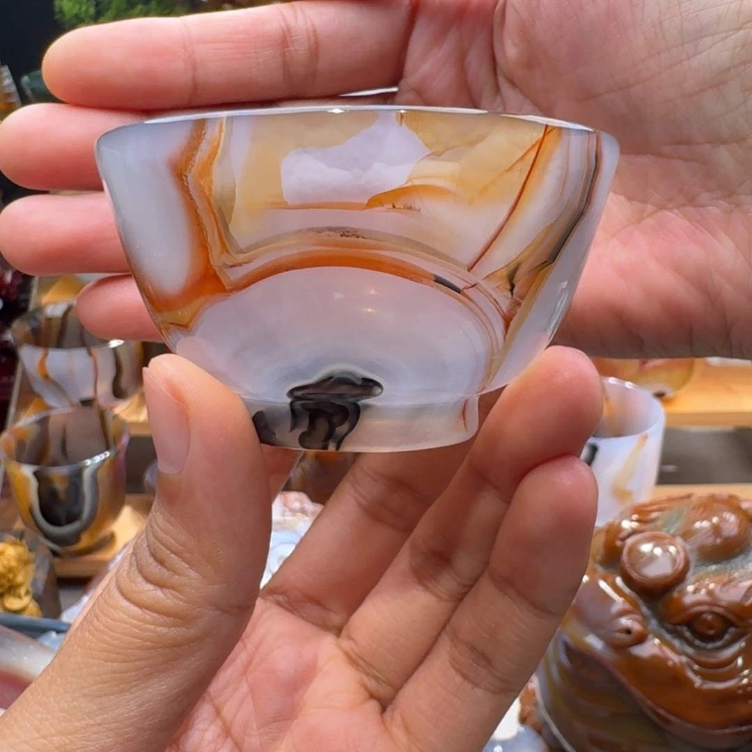 曾***根定制玛瑙玛瑙茶杯