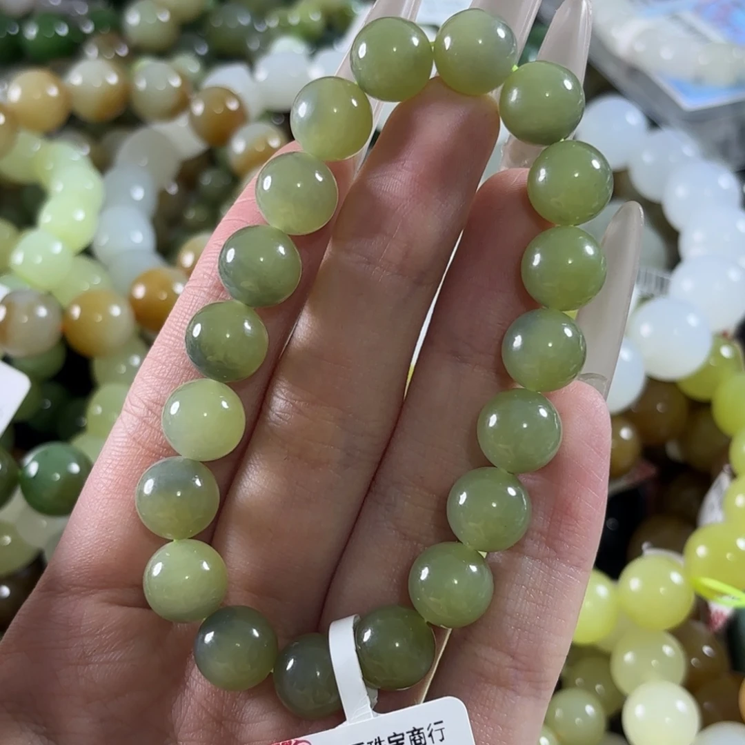 和田玉未镶嵌手链72