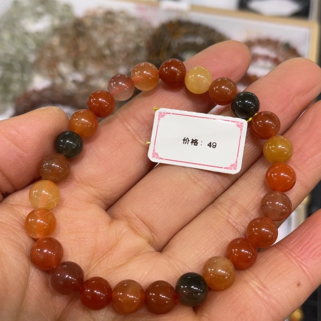 水晶兔毛多宝手链未镶嵌炸福利0.7毫米