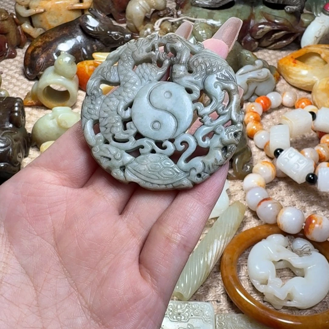 白玉菩提吊坠挂件