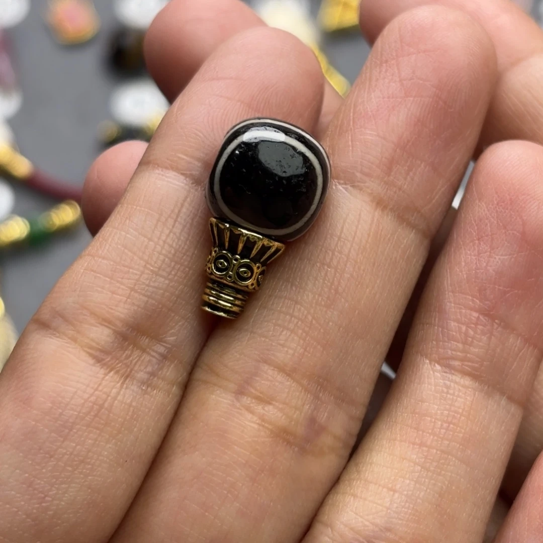 玛瑙/玉髓未镶嵌文玩配饰适配4-8mm的串