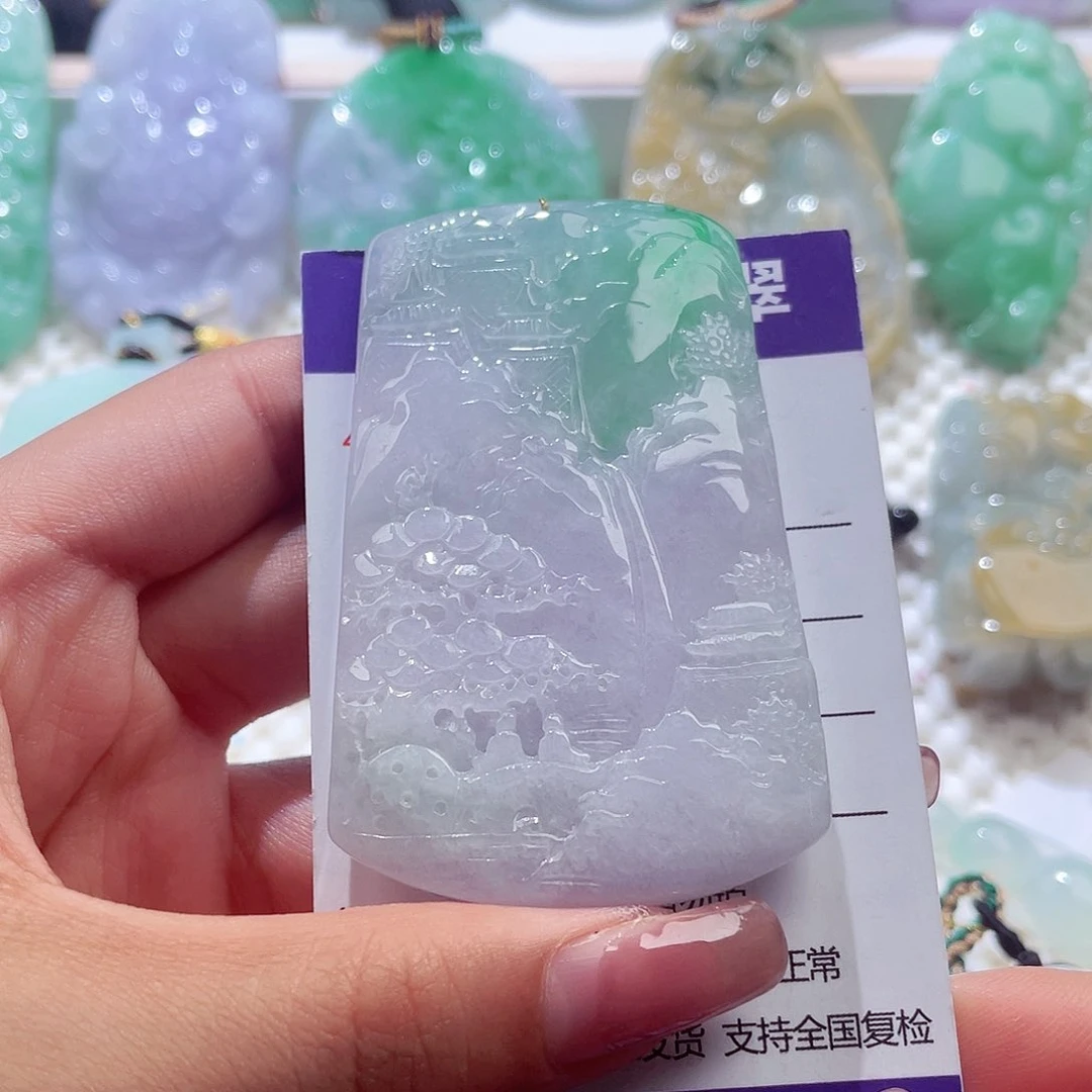 颈饰未镶嵌翡翠山水