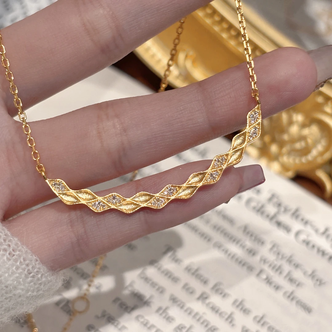 【伟新源】足金999 镶嵌工艺 立体鱼纹套链9.86克（附加237）