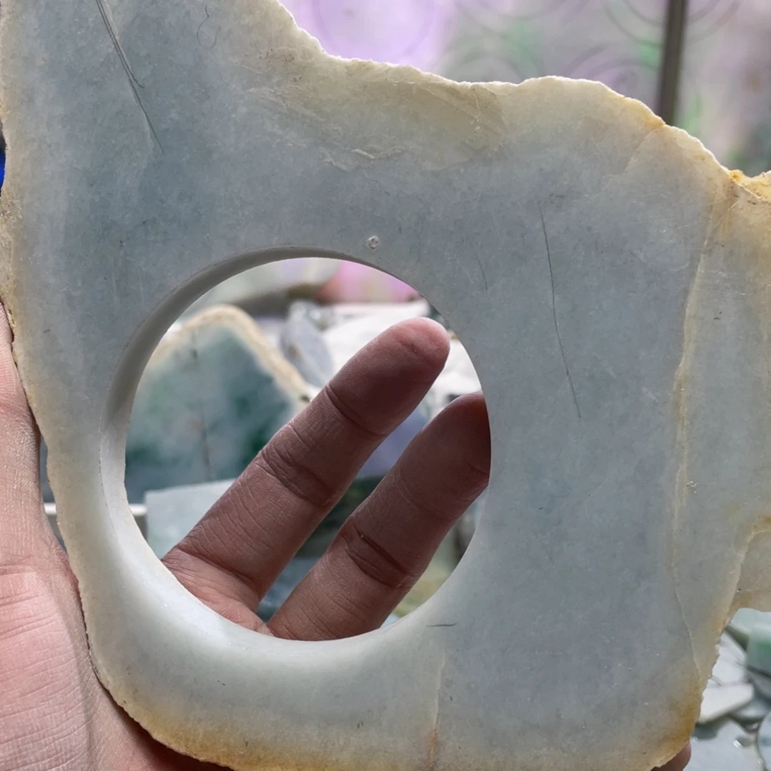 翡翠未镶嵌挂件K缅甸天然翡翠片料