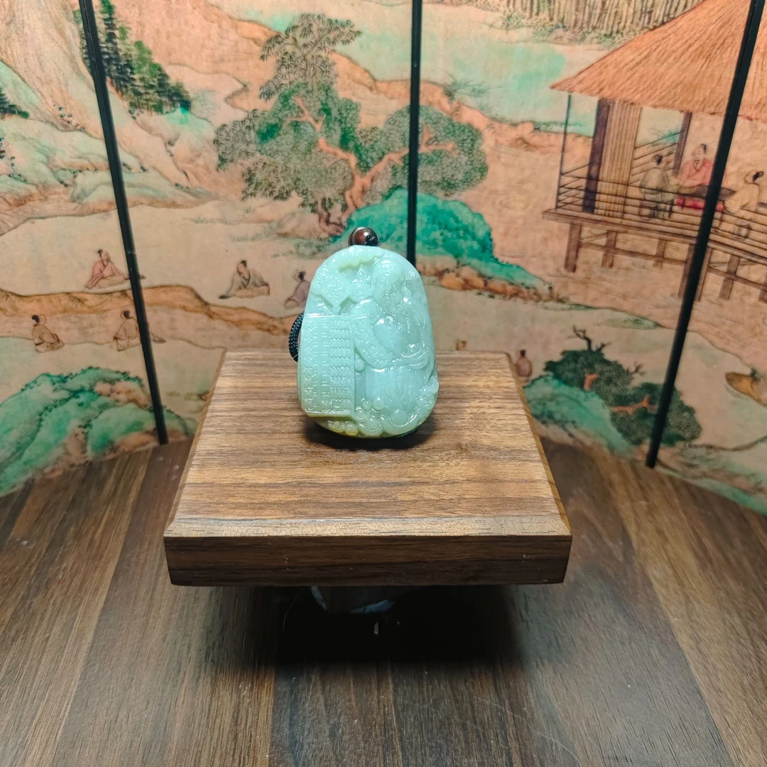H和田玉财神吊坠0723