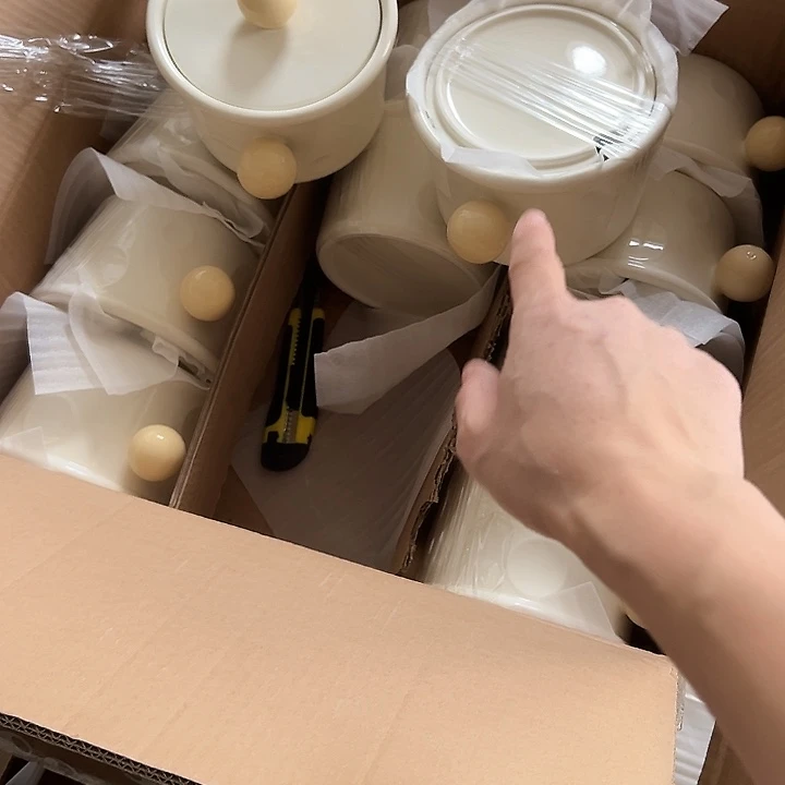 瓷片默认瑕疵商品猪油2个
