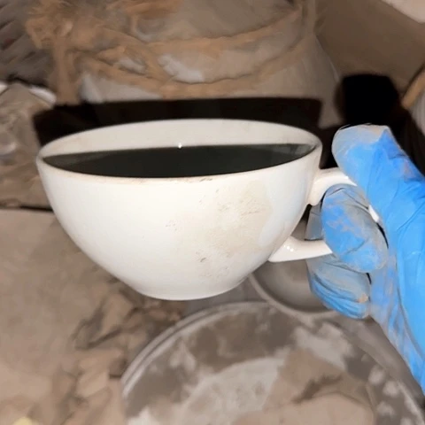 瓷片国营厂库存微瑕11.5厘米