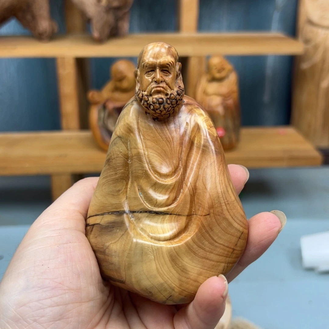 柏木崖柏木摆件手把件，