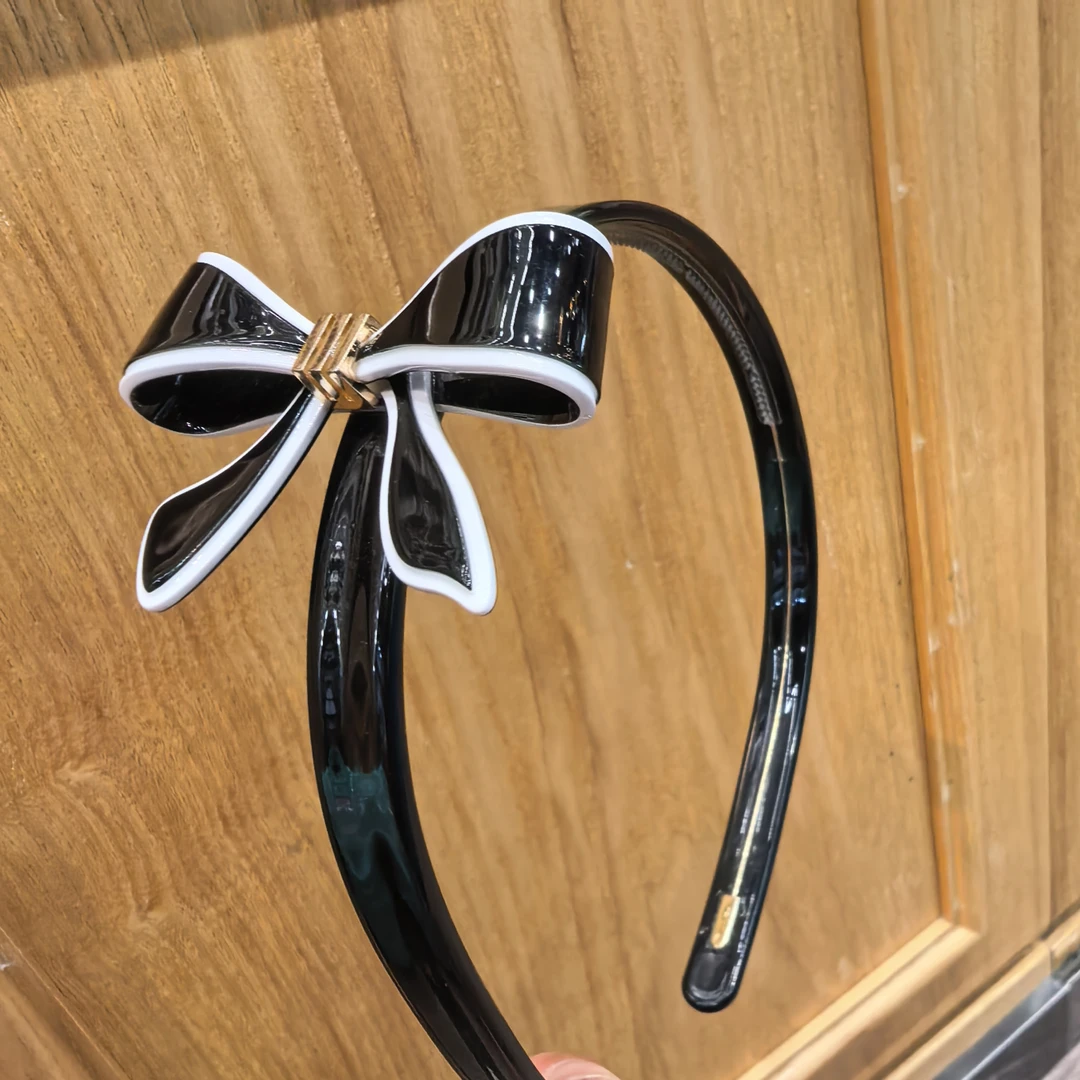 D283黑色蝴蝶结高级款发箍