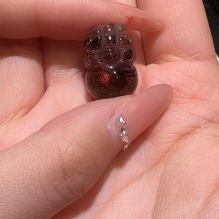 花***然水晶手链未镶嵌红幽灵貔貅2