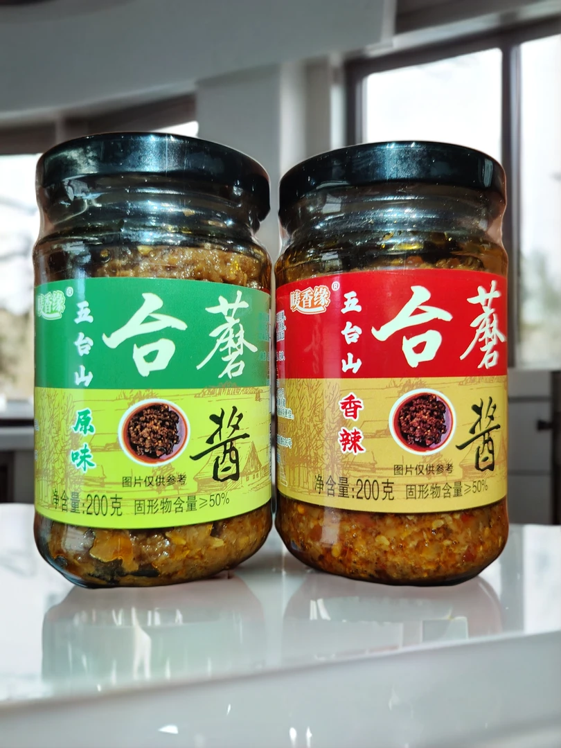唛香缘五台山台蘑酱原味香辣大克重即食拌饭酱