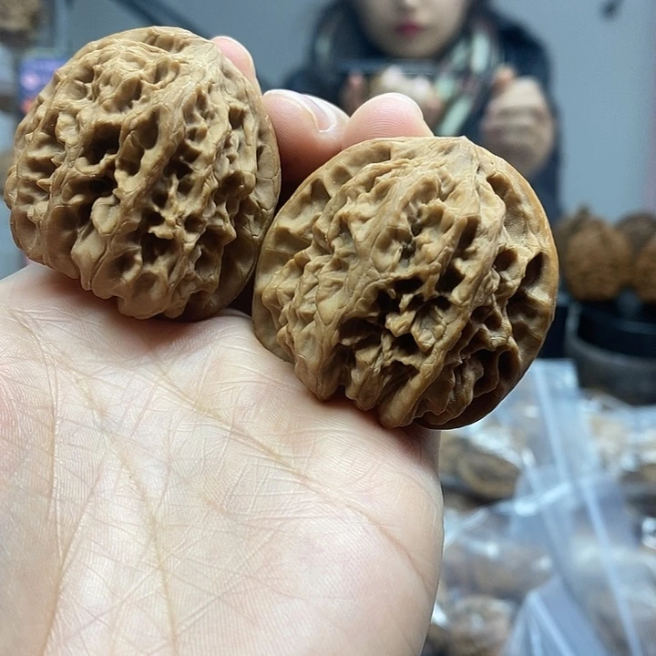文玩核桃把件42野牛小众