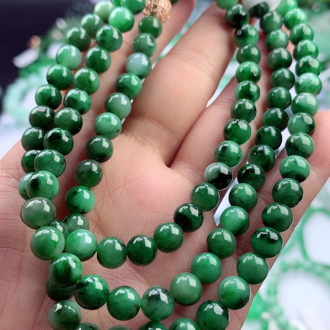 翡翠挂件未镶嵌项链