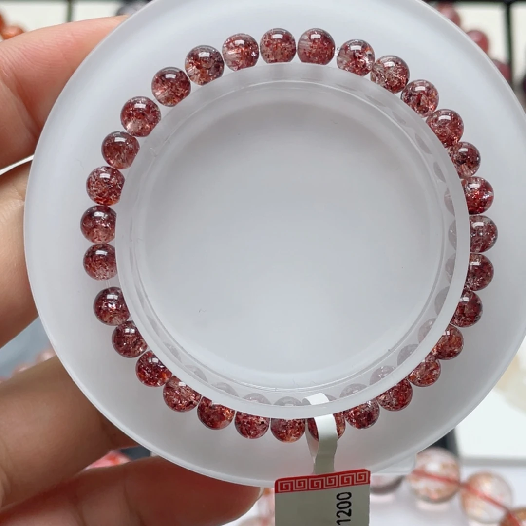 未镶嵌手链水晶金草莓5.8