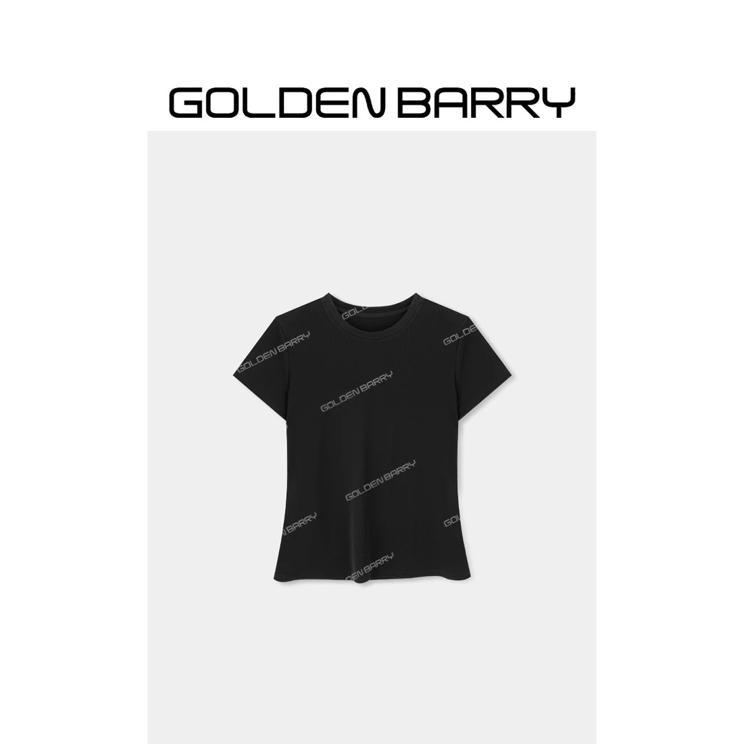 GOLDENBARRY|201037“夏日冰淇淋”醋酸瘦身小T恤