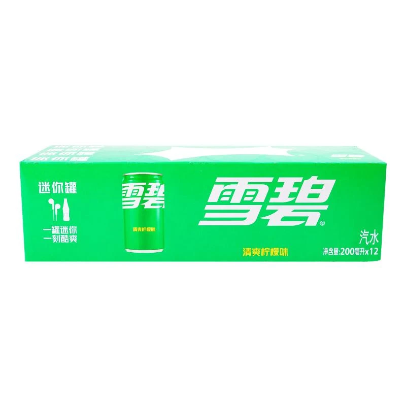 雪碧柠檬味汽水迷你罐200ml*12