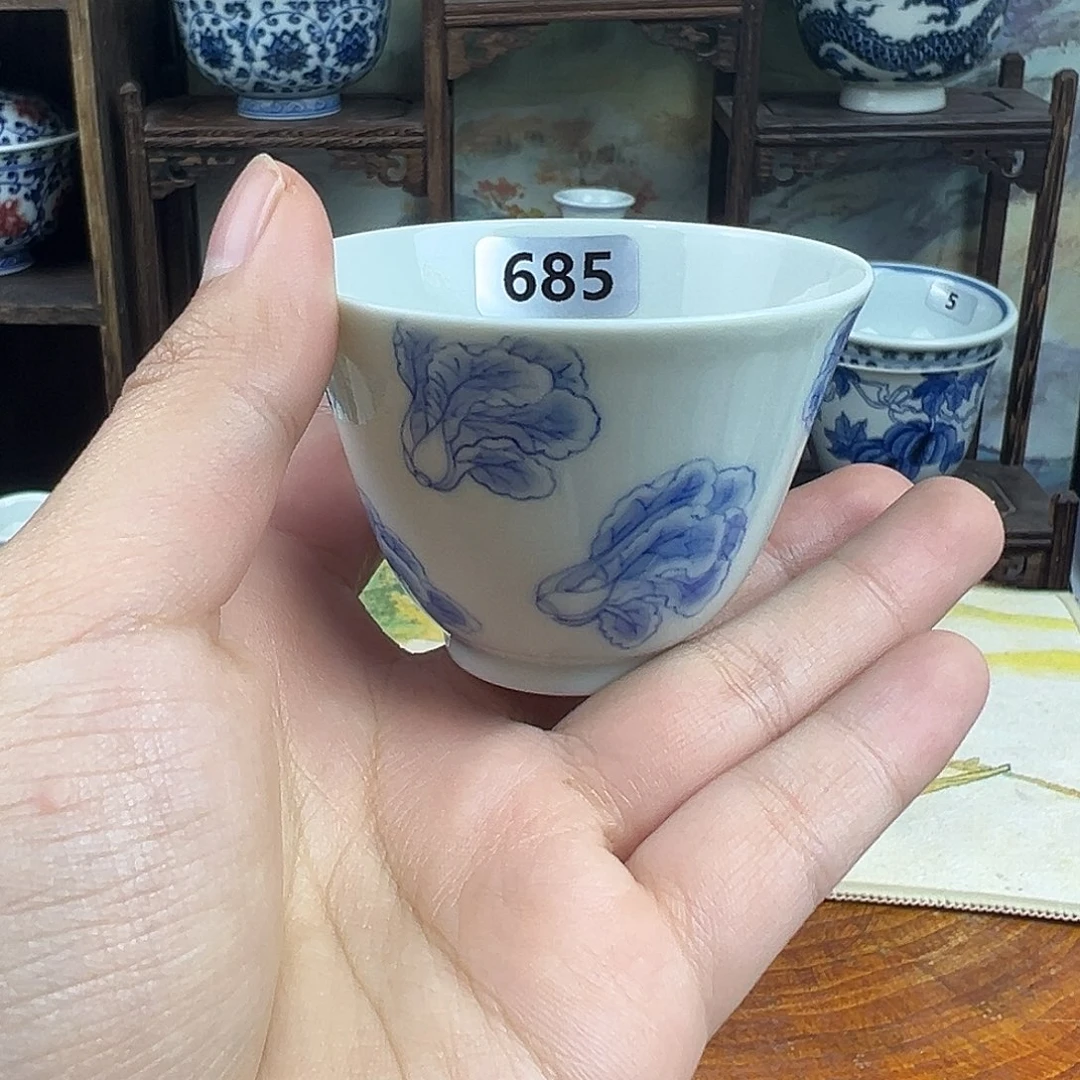 其他瓷白菜杯子685