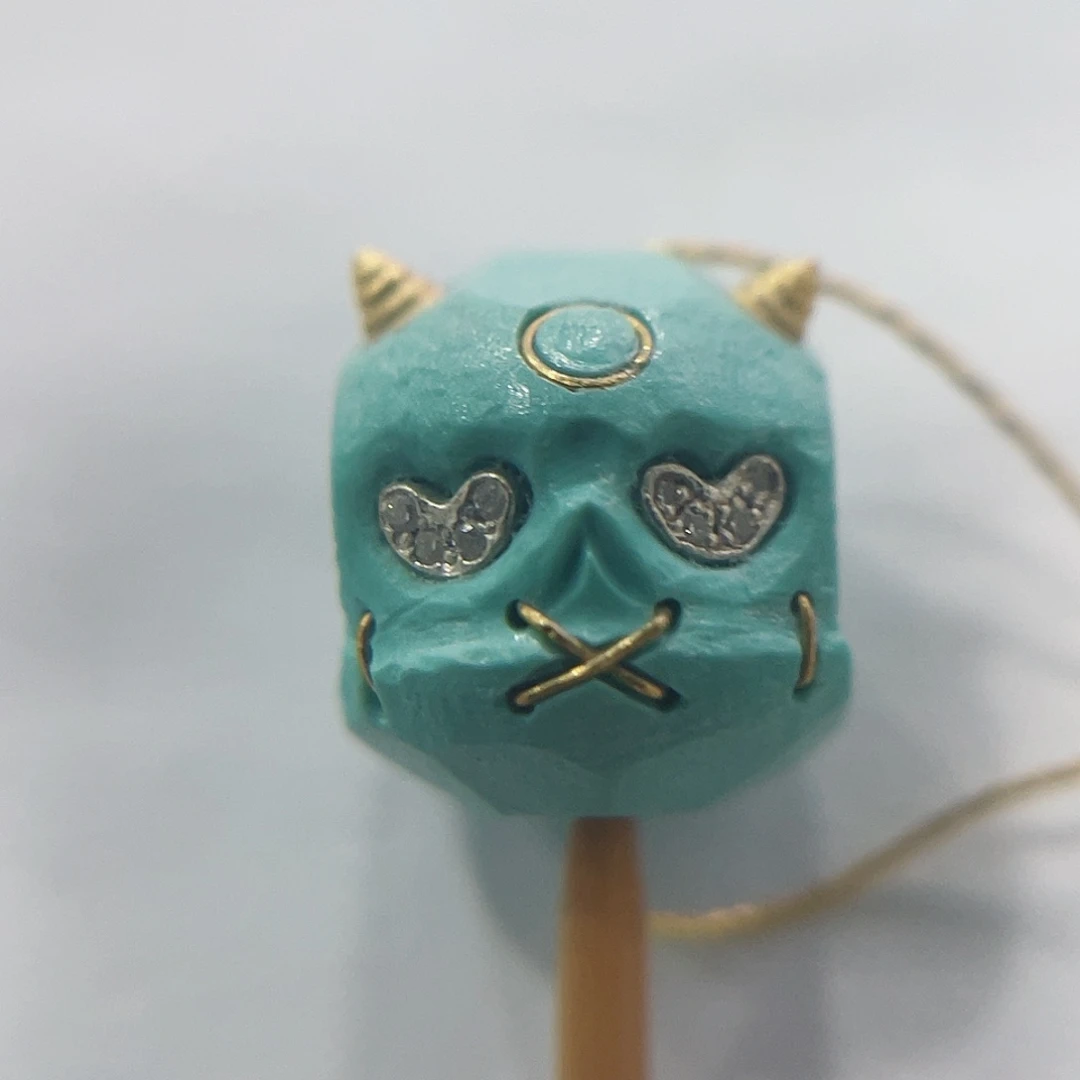 未镶嵌绿松石珠宝奇石