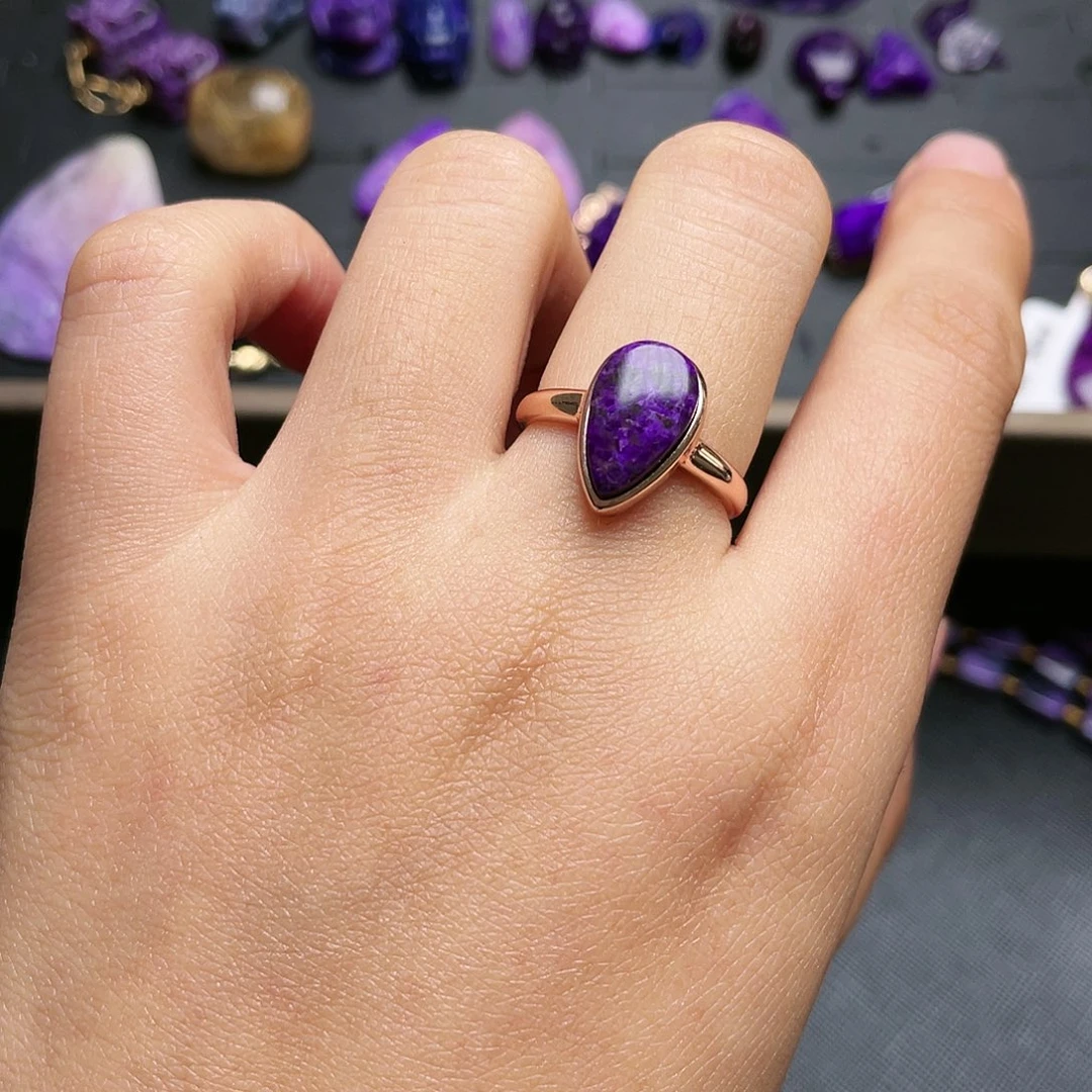 苏纪石（舒俱来）戒指银S925镶嵌