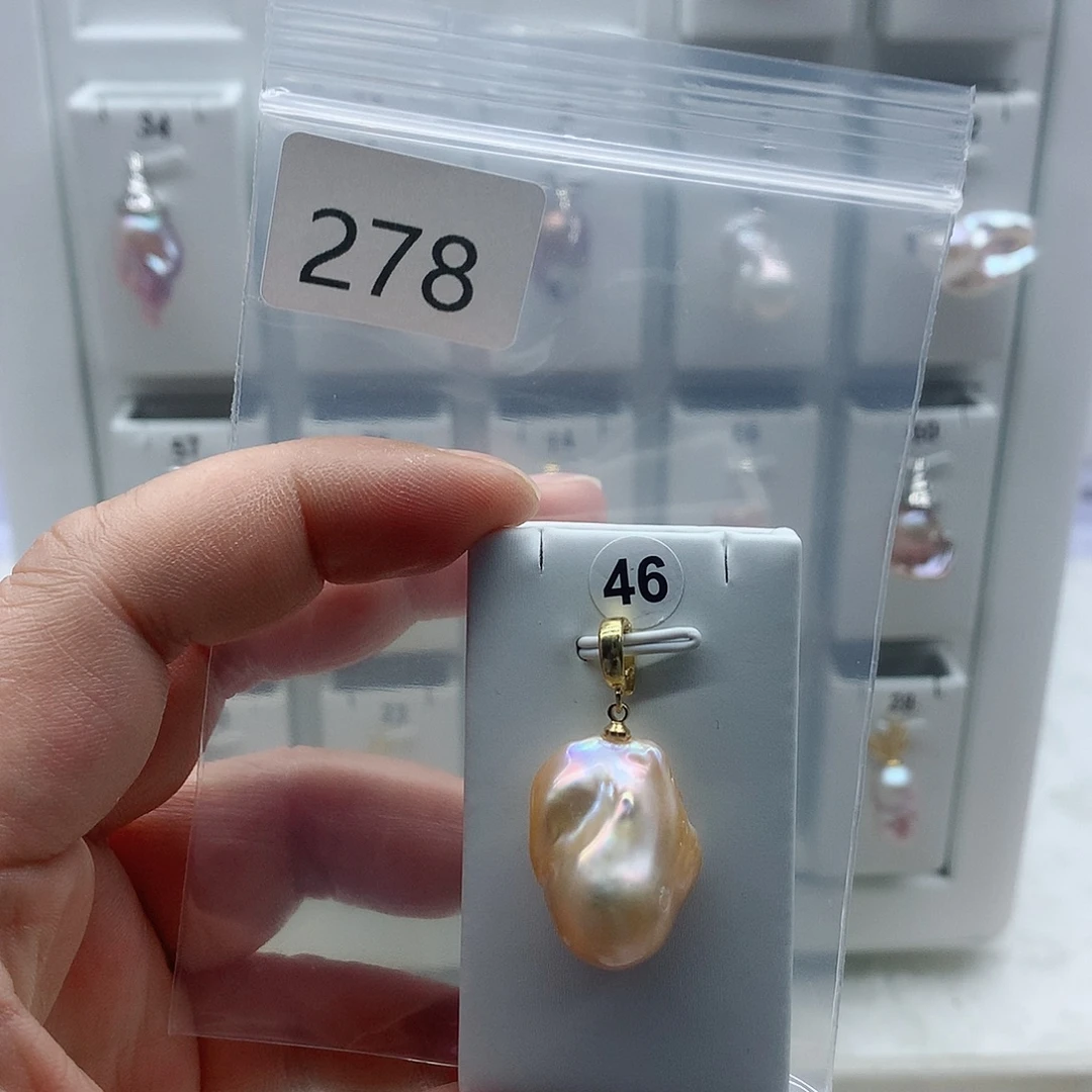 吊坠(不含链)合金淡水珍珠