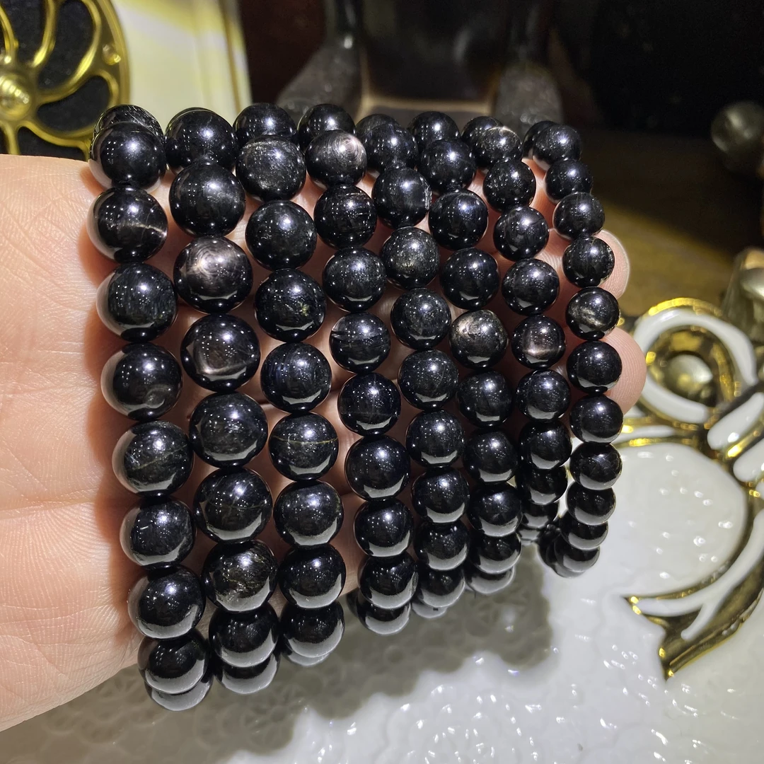 V895-天然老矿料金运石手串单圈-多样性发其一古风