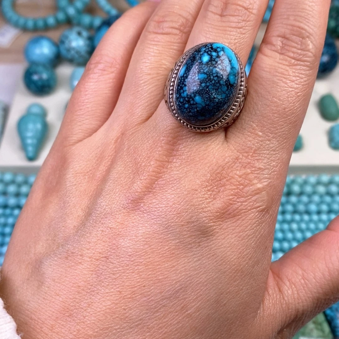 绿松石乌兰花戒指未镶嵌