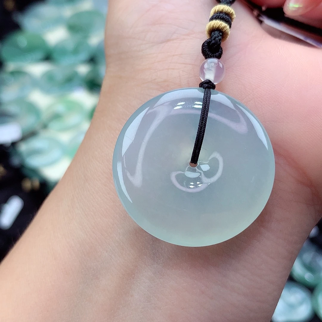 翡翠未镶嵌颈饰编号6尺寸30.8-6.0