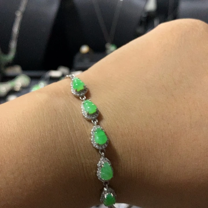 翡翠银S925镶嵌戒指