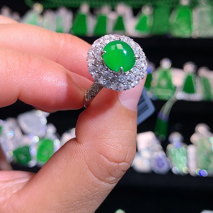 【闪购商品】颈饰银S925镶嵌翡翠天然翡翠