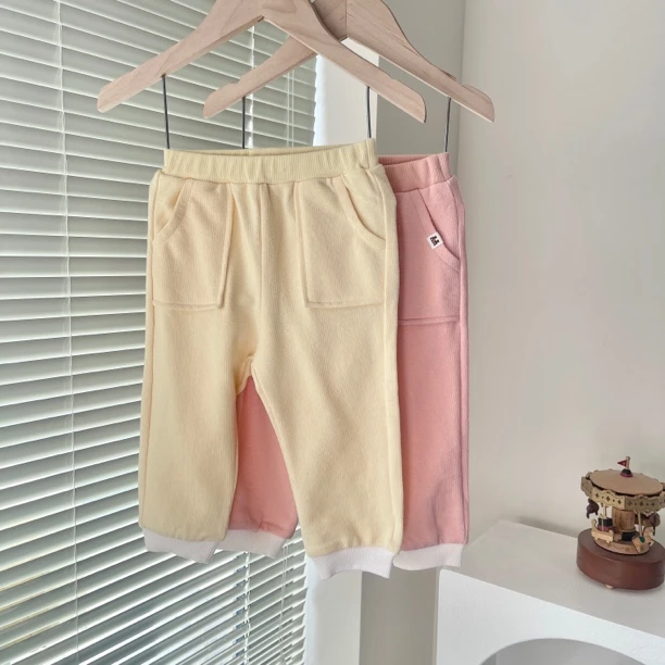 韩单 小星星 25春款 糖果两色 柔软卫裤