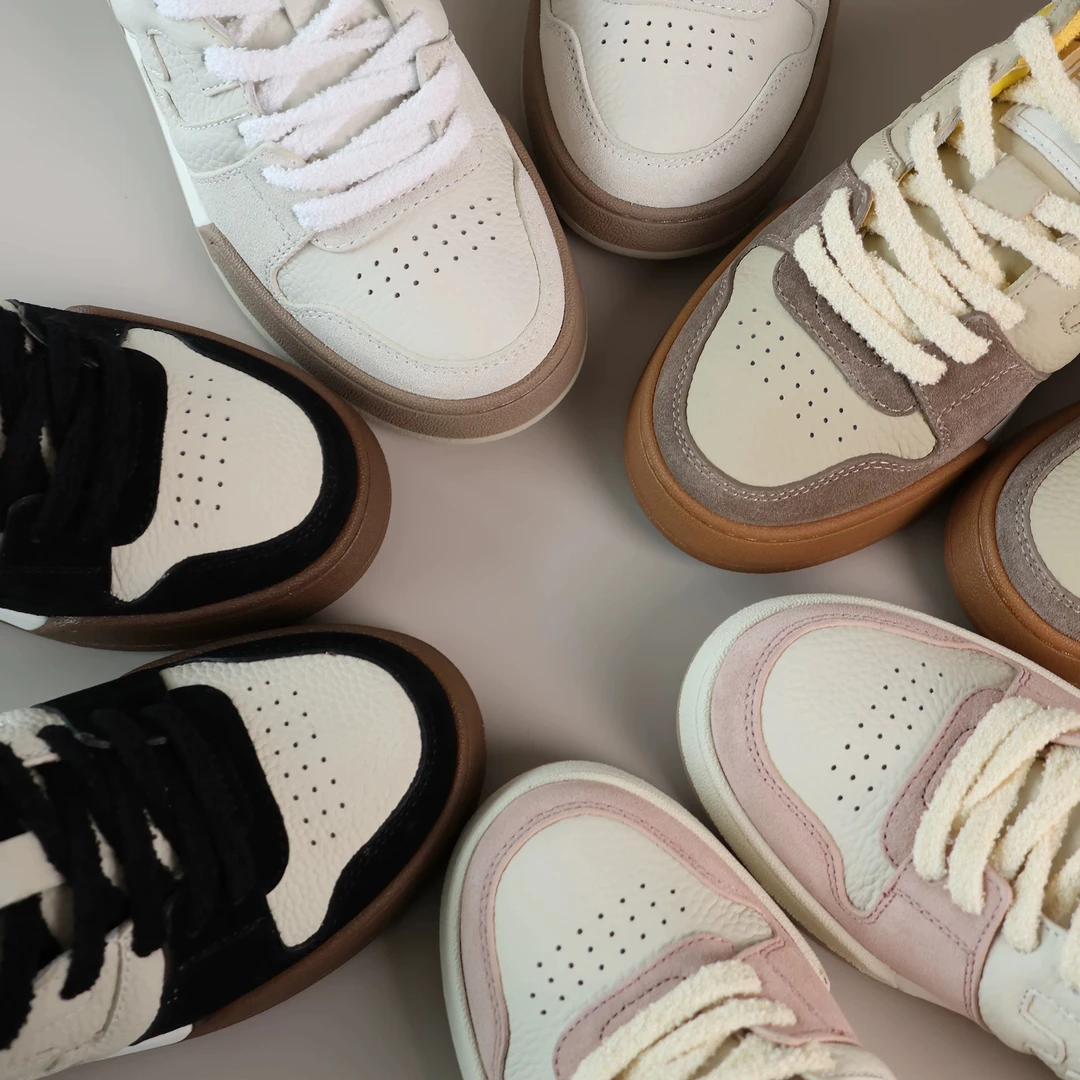 经典款！增高运动休闲鞋拼色时尚休闲鞋百搭复古女鞋小众秋季