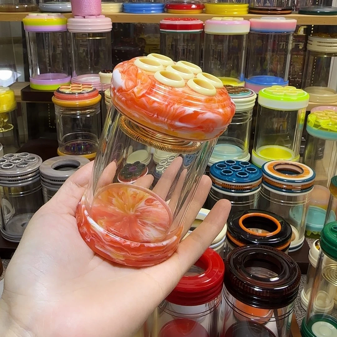 ****儿水墨画橘色60口径配闪金簧