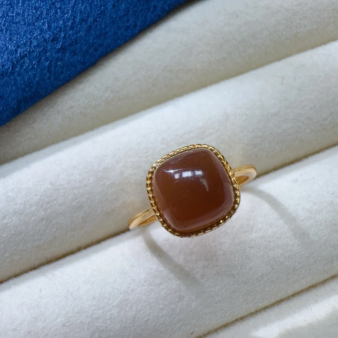 【伟伟鉴定】和田玉 糖料 银镶 方型 戒指9/9 多样性发货发一件