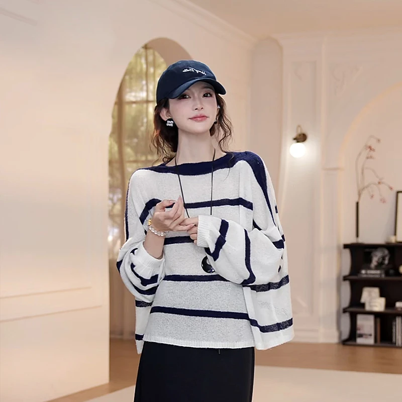 【YANYAN】早秋百搭条纹毛织长袖YY-6841