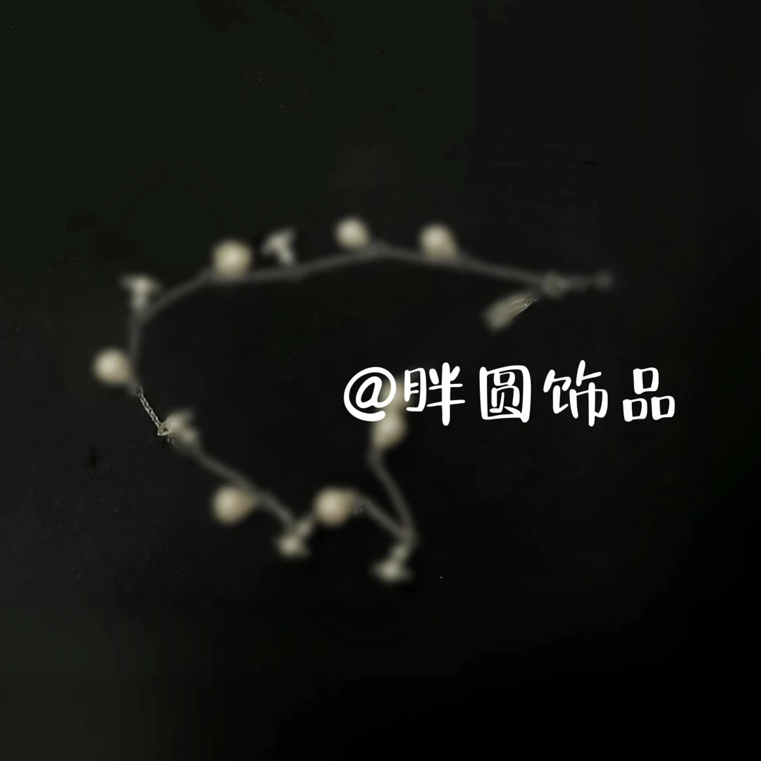 钛钢仿珍珠项链 星球新款巴洛克珍珠小土星share项链百搭轻奢时尚